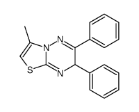 3-methyl-6,7-diphenyl-7H-[1,3]thiazolo[3,2-b][1,2,4]triazine结构式