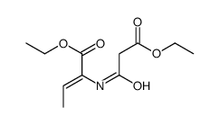 ethyl 2-[(3-ethoxy-3-oxopropanoyl)amino]but-2-enoate Structure