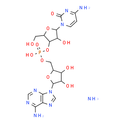 Adenosine, cytidylyl-(5'→3')-, ammonium salt结构式
