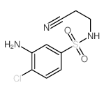 Benzenesulfonamide,3-amino-4-chloro-N-(2-cyanoethyl)- structure