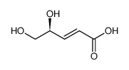 (S)-4,5-dihydroxy-(2E)-pentenoic acid Structure