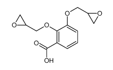2,3-bis(oxiran-2-ylmethoxy)benzoic acid Structure
