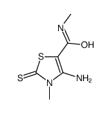 4-amino-N,3-dimethyl-2-sulfanylidene-1,3-thiazole-5-carboxamide结构式