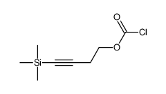 4-trimethylsilylbut-3-ynyl carbonochloridate结构式