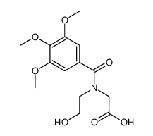 2-[2-hydroxyethyl-(3,4,5-trimethoxybenzoyl)amino]acetic acid Structure