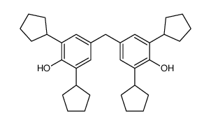 4,4'-methylenebis[2,6-dicyclopentylphenol] Structure