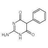 2-amino-5-phenyl-1H-pyrimidine-4,6-dione结构式