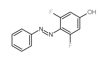 3,5-二氟-4-苯基二氮烯基苯酚结构式