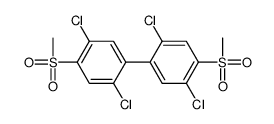 4,4'-bis(methylsulfonyl)-2,2',5,5'-tetrachlorobiphenyl结构式