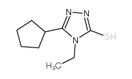 5-环戊基-4-乙基-4H-1,2,4-噻唑-3-硫醇结构式