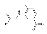 N-(2-methyl-5-nitro-phenyl)-glycine Structure
