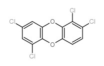 1,2,6,8-Tetrachlorodibenzo-p-dioxin Structure