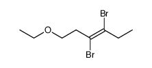 3,4-dibromo-1-ethoxy-hex-3-ene Structure