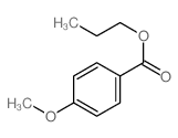 Benzoic acid,4-methoxy-, propyl ester Structure