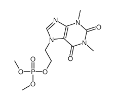 7-(2-dimethoxyphosphoryloxyethyl)-1,3-dimethyl-purine-2,6-dione Structure