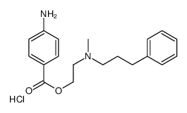 2-(4-aminobenzoyl)oxyethyl-methyl-(3-phenylpropyl)azanium,chloride结构式