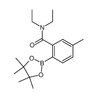 pinacolo[2-(N,N-diethylcarboxamido)-4-methylphenyl]boronate Structure