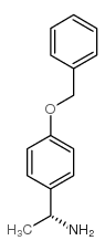 (AR)-A-甲基-4-(苯甲氧基)-苯甲胺结构式