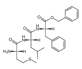 H-Met-Leu-Phe-O-CH2C6H5结构式