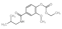 ethyl [2-methoxy-4-(2-methylpropylcarbamoyl)phenyl] carbonate结构式