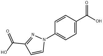 1-(4-羧基苯基)-1H-吡唑-3-羧酸结构式