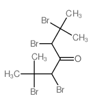 4-Heptanone, 2,3,5, 6-tetrabromo-2,6-dimethyl- structure
