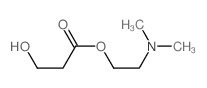 2-dimethylaminoethyl 3-hydroxypropanoate结构式