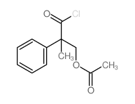 (3-chloro-2-methyl-3-oxo-2-phenyl-propyl) acetate结构式
