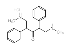 3-Pentanone,1,5-bis(methylamino)-2,4-diphenyl-, dihydrochloride (8CI)结构式