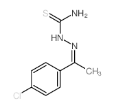 [1-(4-chlorophenyl)ethylideneamino]thiourea Structure