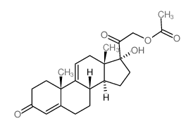 δ-9(11)-氢化可的松醋酸酯结构式
