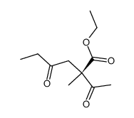 ethyl 2-acetyl-2-methyl-4-oxohexanoate Structure