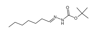 tert-butyl 2-heptylidenehydrazine-1-carboxylate结构式