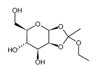 β-D-mannopyranose 1,2-(ethyl orthoacetate) Structure