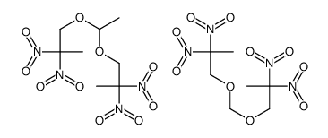 1-[1-(2,2-dinitropropoxy)ethoxy]-2,2-dinitropropane,1-(2,2-dinitropropoxymethoxy)-2,2-dinitropropane结构式