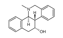 cis-4b,5,6,trans-10b,11,12-hexahydro-11-hydroxy-5-methylbenzo[c]phenanthridine Structure