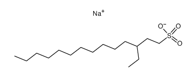 Na-3-Ethyl-tetradecansulfonat Structure