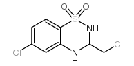 1,1-二氧化物-6-氯-3-(氯甲基)-3,4-二氢-2H-1,2,4-苯并噻二嗪结构式