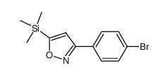 3-(4-bromophenyl)-5-(trimethylsilyl)isoxazole Structure