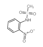 Methanesulfonamide,N-(2-nitrophenyl)- structure