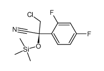 (S)-3-chloro-2-(2,4-difluorophenyl)-2-((trimethylsilyl)oxy)propanenitrile结构式