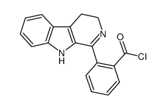2-(4,9-dihydro-3H-pyrido[3,4-b]indol-1-yl)benzoyl chloride结构式