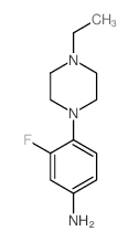 3-氟-4-(4-乙基哌嗪-1-基)苯胺结构式
