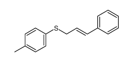 Benzene, 1-methyl-4-[[(2E)-3-phenyl-2-propen-1-yl]thio]结构式
