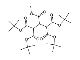 1,1,3,3-tetra-tert-butyl 2-methyl propane-1,1,2,3,3-pentacarboxylate结构式