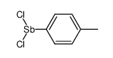 dichloro(4-methylphenyl)antimony Structure