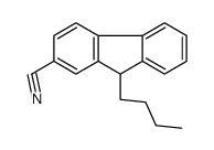 9-butyl-9H-fluorene-2-carbonitrile Structure