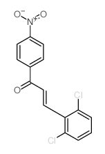 2-Propen-1-one,3-(2,6-dichlorophenyl)-1-(4-nitrophenyl)-结构式