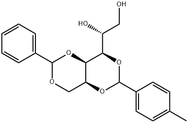 2,4-O-((4-甲基(苯基)亚甲基)-1,3-O-(苯基亚甲基)-D-葡萄糖醇结构式