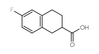 6-氟-1,2,3,4-四氢萘-2-羧酸结构式